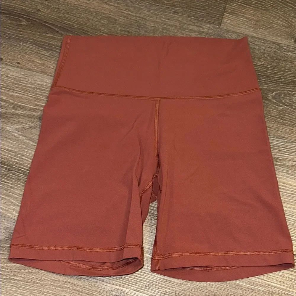 Aritzia Brown Bike Shorts High-Waisted Stretch